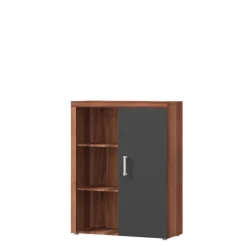 Komody>JUREK Elegancka komoda z półkami do salonu 90 cm SELFI