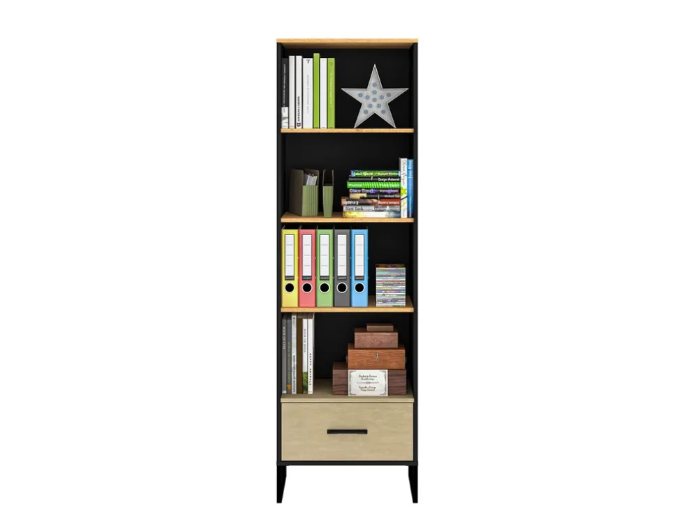 Zestawy Mebli Młodzieżowych>ML Meble Elegancki regał do pokoju młodzieżowego COLT