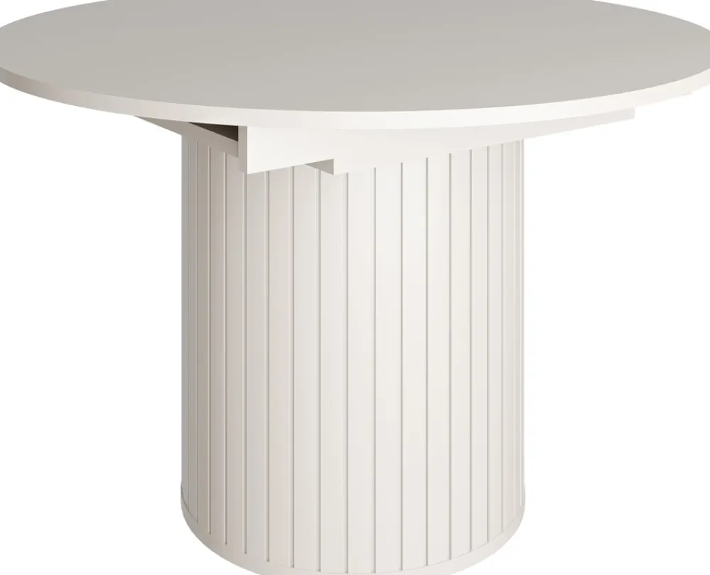 Stoły Rozkładane|Stoły>DOLMAR Elegancki stół okrągły rozkładany 160 cm ZELDA kaszmir