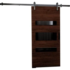 Drzwi Przesuwne>przesuwne.com Eleganckie drzwi przesuwne do pokoju 70 cm PELSO wenge