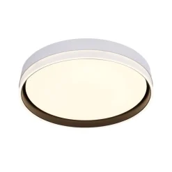 Oświetlenie Pokoju Dziecięcego|Oświetlenie Przedpokoju></noscript>Candellux Lighting Florida lampa sufitowa plafon biały+czarny 24w led 39 cm klosz biały