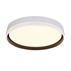 Oświetlenie Pokoju Dziecięcego|Oświetlenie Przedpokoju></noscript>Candellux Lighting Florida lampa sufitowa plafon biały+czarny 24w led 39 cm klosz biały