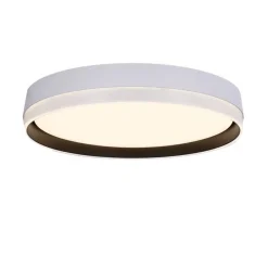 Oświetlenie Pokoju Dziecięcego|Oświetlenie Przedpokoju></noscript>Candellux Lighting Florida lampa sufitowa plafon biały+czarny 24w led 39 cm klosz biały