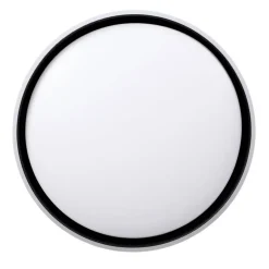 Oświetlenie Pokoju Dziecięcego|Oświetlenie Przedpokoju></noscript>Candellux Lighting Florida lampa sufitowa plafon biały+czarny 24w led 39 cm klosz biały