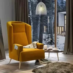 Meble Dla Dzieci|Fotele></noscript>COMFORTEO Fotel do salonu róż GORDON