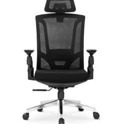 Fotele></noscript>MEBEL ELITE Fotel obrotowy ergonomiczny do biura czarny WESLY