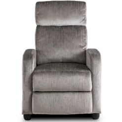 Meble Młodzieżowe|Fotele></noscript>MEBEL ELITE Fotel rozkładany do salonu welurowy DUMIO szary