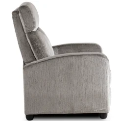 Meble Młodzieżowe|Fotele></noscript>MEBEL ELITE Fotel rozkładany do salonu welurowy DUMIO szary