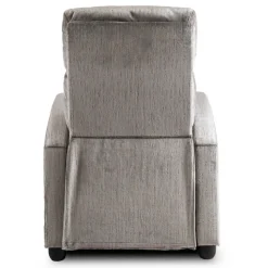 Meble Młodzieżowe|Fotele></noscript>MEBEL ELITE Fotel rozkładany do salonu welurowy DUMIO szary