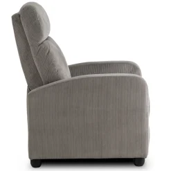 Meble Młodzieżowe|Fotele></noscript>MEBEL ELITE Fotel rozkładany do salonu sztruksowy DUMIO szary