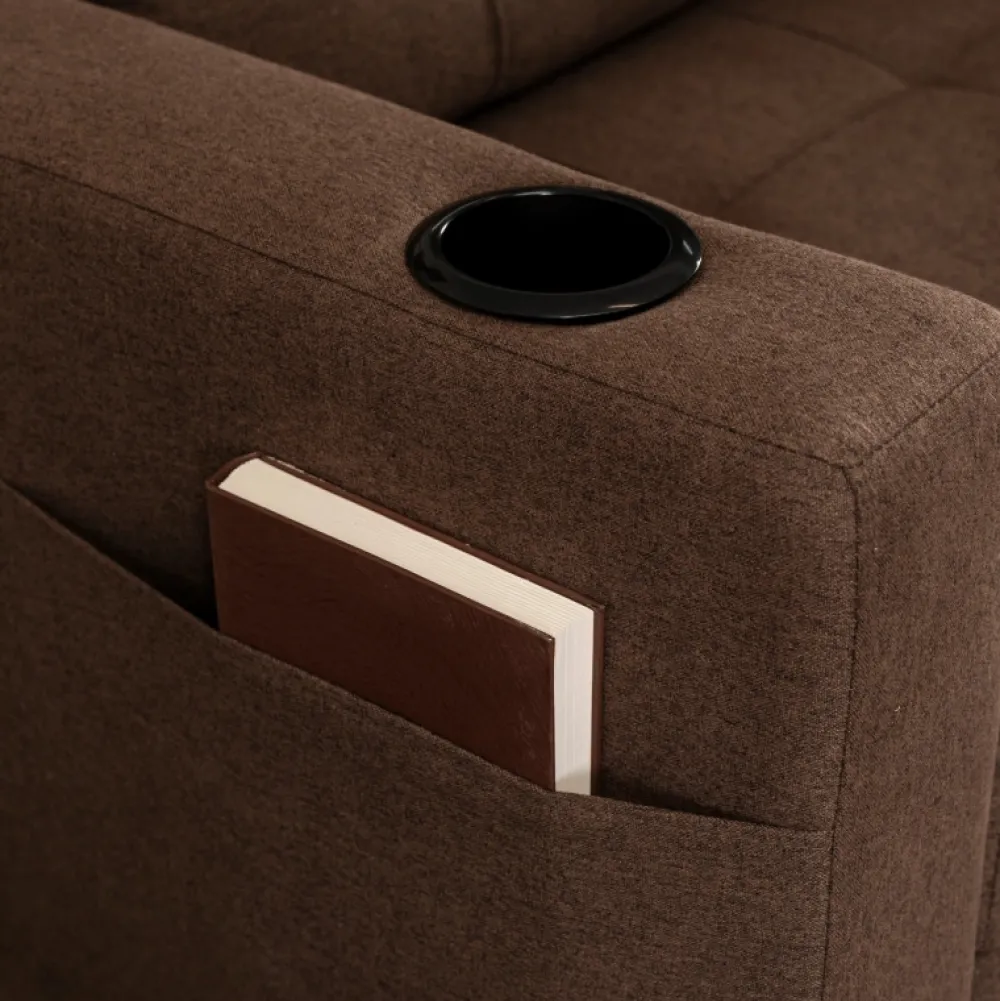 Meble Młodzieżowe|Fotele>MEBEL ELITE Fotel rozkładany z funkcją spania do salonu SOREL brązowy