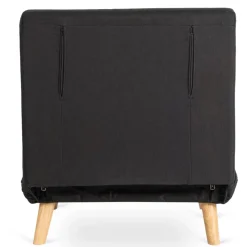 Fotele></noscript>MEBEL ELITE Fotel rozkładany z funkcją spania do salonu MALIE czarny