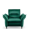 Fotele>LASKI Fotel welurowy MELIO zielony