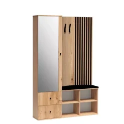 Garderoby|Zestawy Mebli Do Przedpokoju>JARSTOL Garderoba do przedpokoju z siedziskiem lustro CALIS