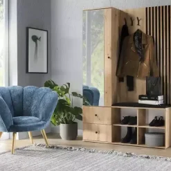 Garderoby|Zestawy Mebli Do Przedpokoju></noscript>JARSTOL Garderoba do przedpokoju z siedziskiem lustro CALIS