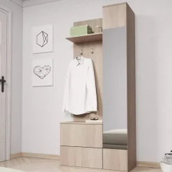 Garderoby|Zestawy Mebli Do Przedpokoju>PIASKI Garderoba do przedpokoju VERDE dąb sonoma