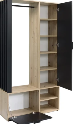 Garderoby>JARSTOL Garderoba do przedpokoju z drążkiem i półkami MORTIS kaszmir