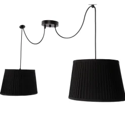 Oświetlenie Przedpokoju|Oświetlenie Jadalni>Candellux Lighting Gillo lampa wisząca czarny 2X40W E27 abażur czarny