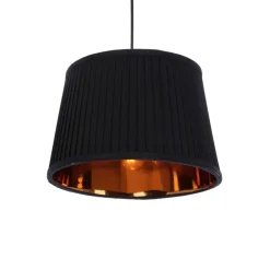 Oświetlenie Przedpokoju|Oświetlenie Jadalni></noscript>Candellux Lighting Gillo lampa wisząca czarny 2X40W E27 abażur czarny