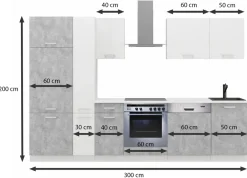 Meble Kuchenne></noscript>Lempert Gotowe meble kuchenne 300 cm TONY