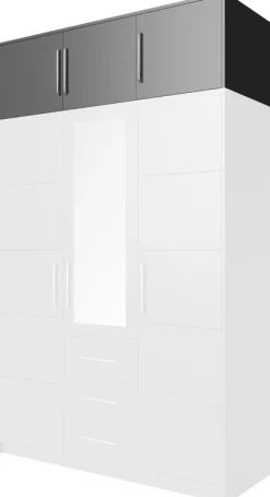 Pozostałe|Akcesoria Do Szaf>Stolar owa nadstawka do szafy 147 cm BILL grafit