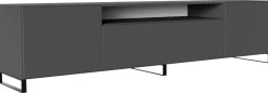 Szafki Rtv>Arton owa szafka RTV na nóżkach nowoczesna 200 cm LANTOS pod telewzior grafit