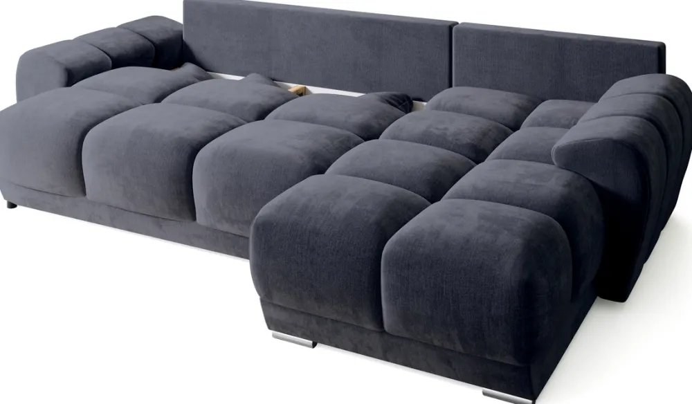 Narożniki>BROMARKT Grafitowy narożnik NUBES funkcja spania