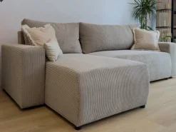 Meble Dla Dzieci|Meble Młodzieżowe></noscript>BROMARKT Grafitowy narożnik z funkcją spania i pojemnikiem PLUSH L baranek