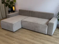 Meble Dla Dzieci|Meble Młodzieżowe></noscript>BROMARKT Grafitowy narożnik z funkcją spania i pojemnikiem PLUSH L baranek