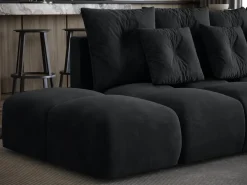 Narożniki></noscript>BROMARKT Grafitowy rozkładany narożnik do salonu nowoczesny RAMIRO