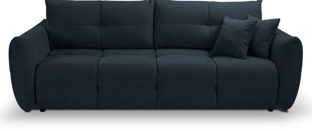 Meble Dla Dzieci|Kanapy I Sofy>LASKI Granatowa kanapa do salonu z funkcją spania i pojemnikiem BERGAMO