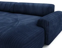 Narożniki|Meble Dla Dzieci></noscript>Polak Meble Granatowa kanapa narożna do salonu SEFO