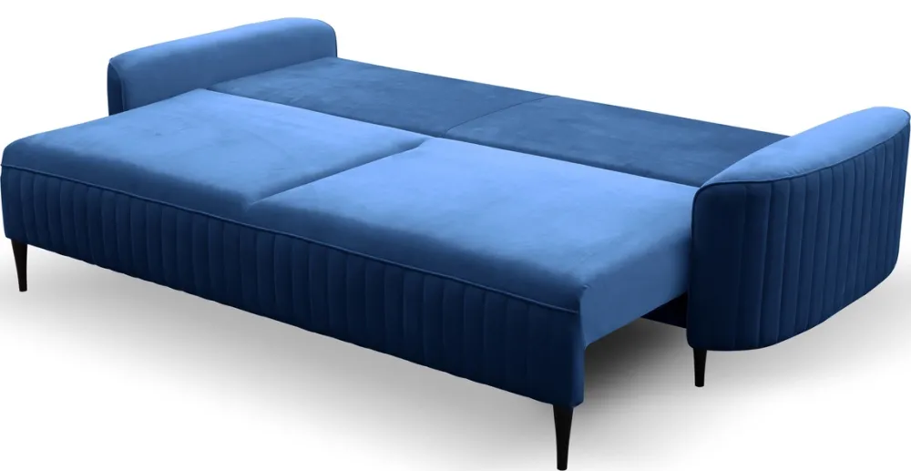 Meble Dla Dzieci|Kanapy I Sofy>LASKI Granatowa kanapa rozkładana do salonu z funkcją spania VELINA