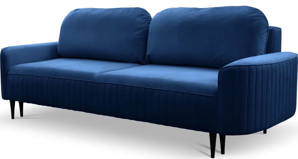 Meble Dla Dzieci|Kanapy I Sofy>LASKI Granatowa kanapa rozkładana do salonu z funkcją spania VELINA