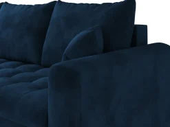 Meble Młodzieżowe|Kanapy I Sofy></noscript>BROMARKT Granatowa kanapa rozkładana z funkcją spania do salonu LUIS