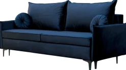 Meble Dla Dzieci|Kanapy I Sofy>UNISTYL MEBLE Granatowa nowoczesna sofa rozkładana do salonu LIVO