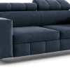 Kanapy I Sofy>Meble Grand Granatowa sofa dwuosobowa do salonu z regulowanymi zagłówkami SOFFO