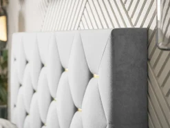 Meble Młodzieżowe|Łóżka Młodzieżowe></noscript>Riban Granatowe łóżko dwuosobowe 160x200 cm DRALE