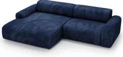 Meble Dla Dzieci|Narożniki>Polak Meble Granatowy narożnik sztruksowy do salonu SEFO