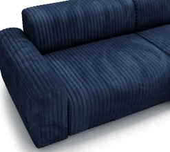 Meble Dla Dzieci|Narożniki></noscript>Polak Meble Granatowy narożnik sztruksowy do salonu SEFO