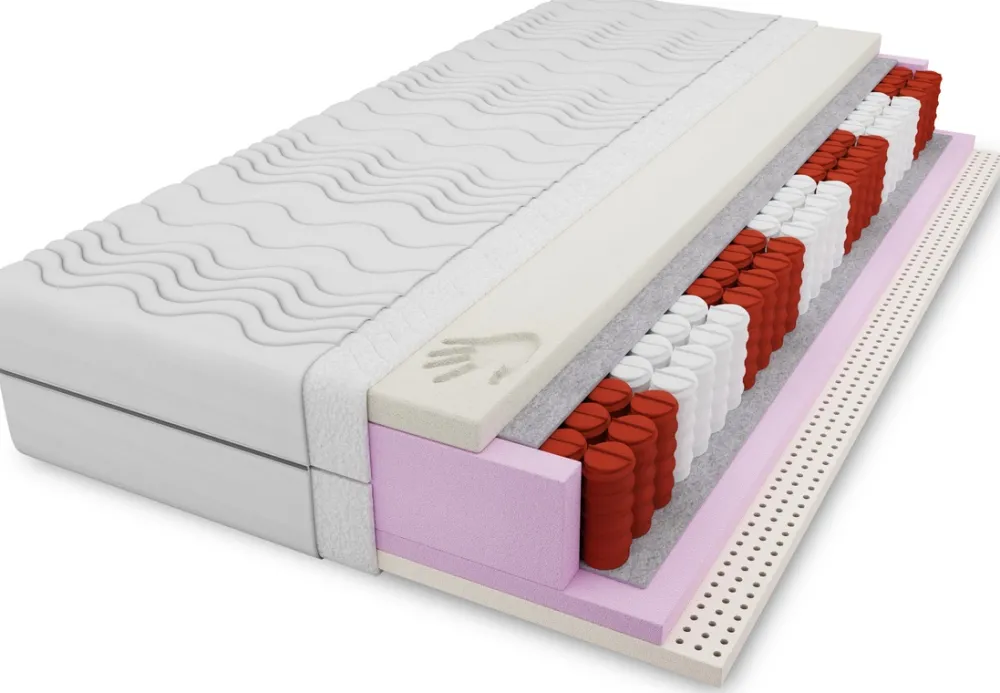 Materace Termoelastyczne|Materace Kieszeniowe>DAVI MEBLE Hipoalergiczny materac kieszeniowy 200x200 cm NIRVANA pianka visco