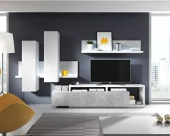 Zestawy Mebli Do Salonu|Meblościanki>Helvetia Industrialna meblościanka TABU beton Colorado