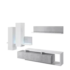 Zestawy Mebli Do Salonu|Meblościanki>Helvetia Industrialna meblościanka TABU beton Colorado