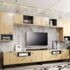 Zestawy Mebli Młodzieżowych|Zestawy Mebli Do Salonu></noscript>GiB Meble Industrialna szafka wisząca artisan 105 cm OLI