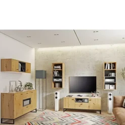 Zestawy Mebli Młodzieżowych>GiB Meble Industrialne meble do salonu dąb artisan OLI