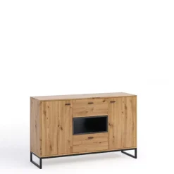 Zestawy Mebli Młodzieżowych>GiB Meble Industrialne meble do salonu dąb artisan OLI