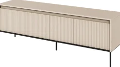 Zestawy Mebli Do Salonu|Szafki Rtv>lenart. Innowacyjna szafka RTV na wysokich nóżkach z ryflowanymi frontami TREND