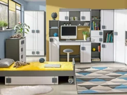 Regały Na Książki|Regały Dla Dzieci></noscript>DOLMAR Jednodrzwiowy regał do pokoju dziecięcego 35 cm GROOVY