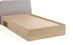 Meble Dla Dzieci|Łóżka Młodzieżowe></noscript>MEBLAR Jednoosobowe łóżko 120x200 cm do pokoju dziecka z szufladami ALDENO dąb baltic dune