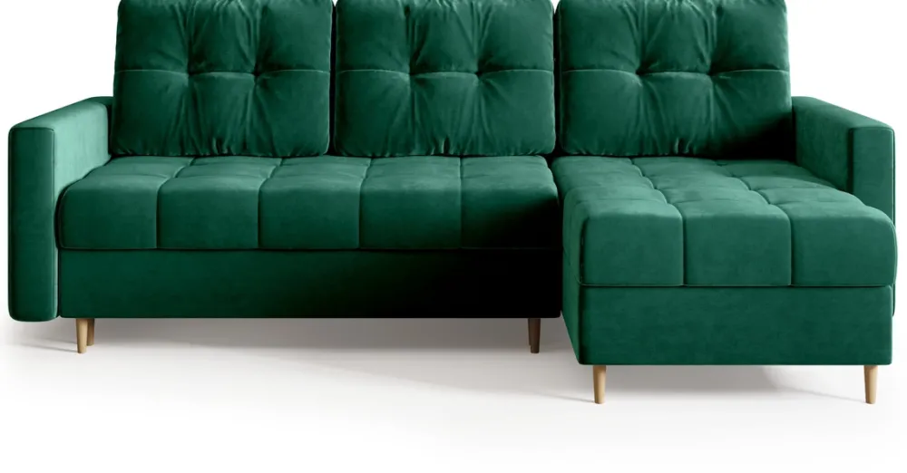 Meble Dla Dzieci|Meble Młodzieżowe>BROMARKT Kanapa narożna butelkowa zieleń LIZBONA